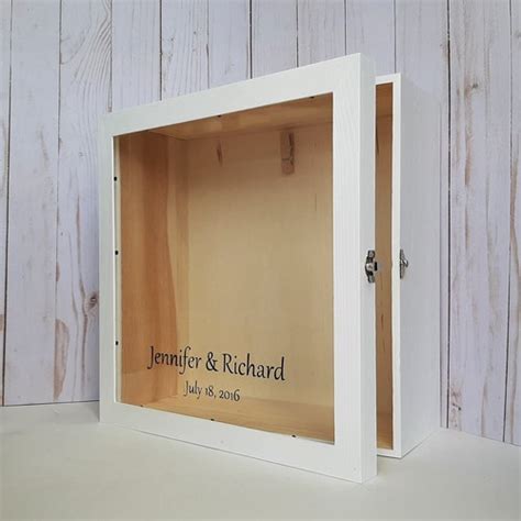 Extra Deep Large Wooden Shadow Box Frame With Glass Memories Etsy