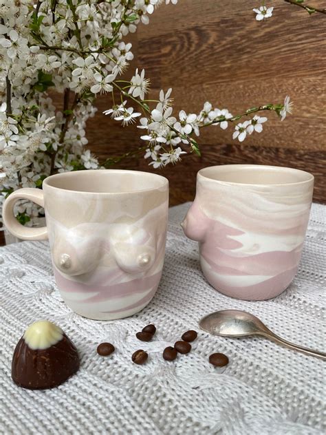 Tits Cup Pottery Boob Cup Marble Boob Cups Handmade Nude Etsy