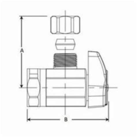 Consolidated Supply Co BrassCraft G2R17X C G2 1 4 Turn Angle Stop