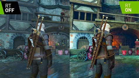 The Witcher 3 2023 Next Gen Ray Tracing Upgrade Rtx On Vs Off