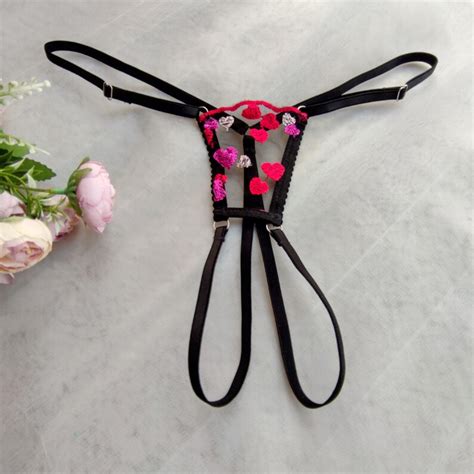 Micro Bikini Extreme Open Crotch Micro Thong Crotchless Uncensored Lingerie Micro Lingerie