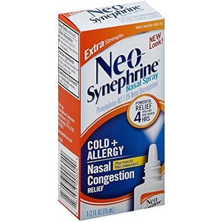 Amazon Neosynephrine Nasal Spray For Cold Sinus Relief Extra