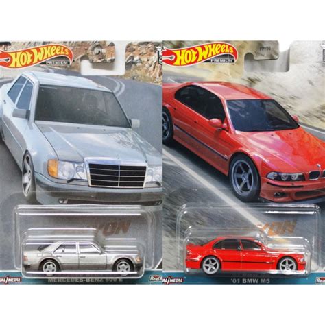 一次兩台 風火輪 hot wheels 賓士 模型車 mercedes benz e e bmw M 膠胎 蝦皮購物