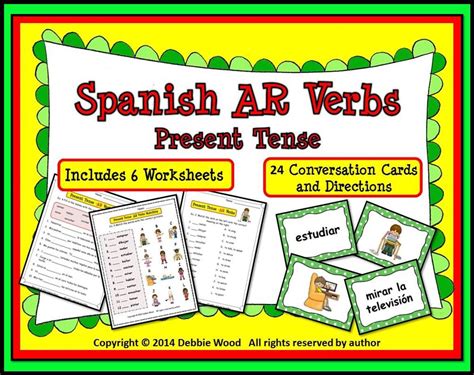 Answer Key Spanish Ar Verbs Worksheet Answers