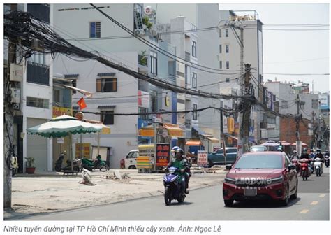 Nắng nóng tại TP Hồ Chí Minh gay gắt hơn vì thiếu cây xanh