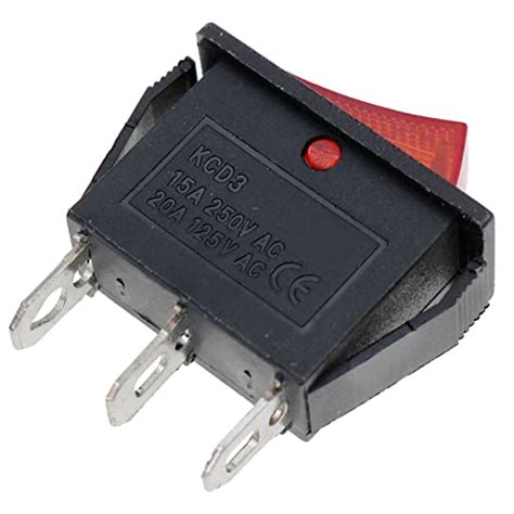 Dvparts Rocker Switch Lighted On Off For Electric Fireplaces Fmi Desa