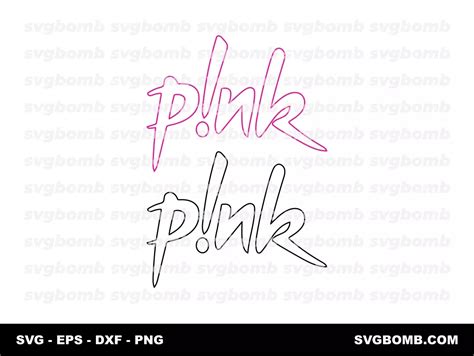 Pink Logo Outline Svg Vector Svgbomb In 2024 Logo Outline Pink