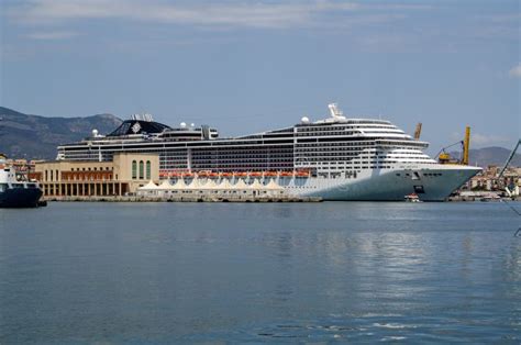 Cruise Ship Msc Divina Docked In Palermo Sicily Editorial Photo