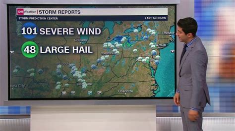 Severe Storms Slam The Northeast And Dangerous Heat Bakes The South Cnn