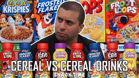 Which Cereal Drink Tastes Like The Real Cereal Snack Time Youtube