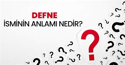 Defne İsminin Anlamı Nedir Defne Ne Demek Kuran da Geçiyor Mu Defne