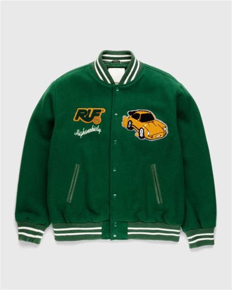 RUF x Highsnobiety – Varsity Jacket Green | Highsnobiety Shop
