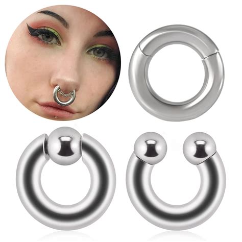 Bouchons D Oreille En Acier Raphinged Clunicef Septum G N Rateurs