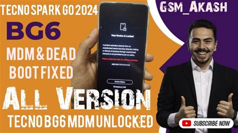 How To Make Mdm Remove Rom For Tecno Tecno Spark Go 2024 BG6 MDM Lock