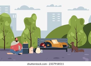 Homeless Man Cartoon Photos And Images Shutterstock