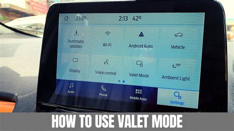 How To Use Valet Mode In Car Hindi Valet Mode