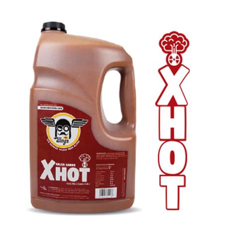 3 Piezas Salsa X Hot Mr Wings 3 8 Litros C U