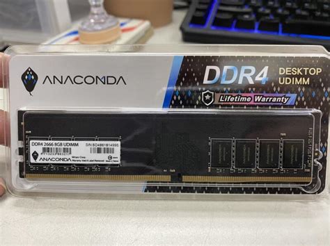 ANACOMDA巨蟒 記憶體 DDR4 2666 8GB UDIMM 桌上型電腦記憶體 蘆洲可自取 自取價589 露天市集 全台最大的