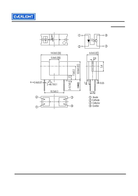 ITR9606 datasheet(2/6 Pages) EVERLIGHT | Opto Interrupter