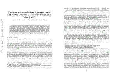 Continuous-time multi-type Ehrenfest model and related Ornstein ...