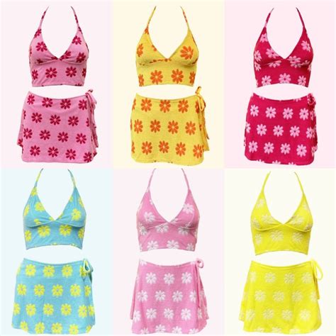 New Floral Swimsuit Sexy Bikini 3 Piece Set High Quality Fabric Beachwear Shopee Philippines