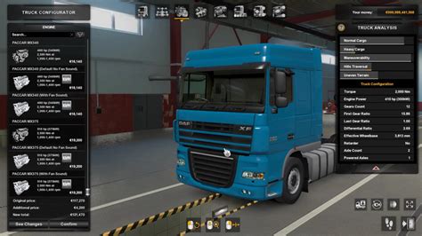 ETS 2 DAF XF105 PACCAR MX300 MX340 MX735 1 40 1 41 V 1 0 Update