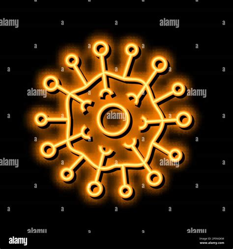 Virus Disease Neon Glow Icon Illustration Stock Vector Image And Art Alamy