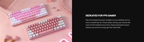 Redragon Fizz K617 RGB 60 Mechanical Keyboard Red Key Switch Hot Swappable Wired