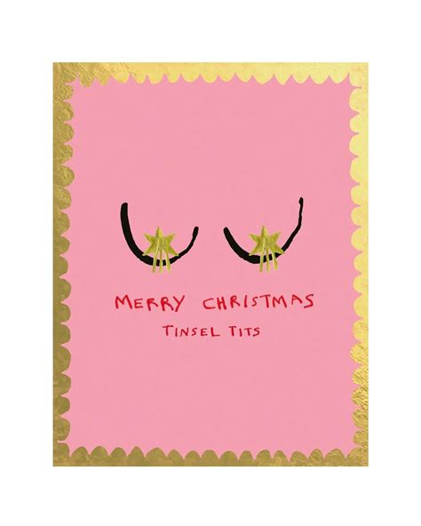 Tinsel Tits Christmas Cards Oliver Bonas Fashion Jewellery Homeware Gifts