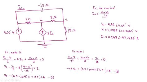 Análisis nodal Corriente Alterna Ejemplo 1 YouTube