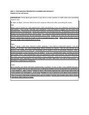 Module 10 Sex And Senses Docx UNIT 3 PSYCHOSOCIAL PERSPECTIVE IN GENDER AND SEXUALITY Module