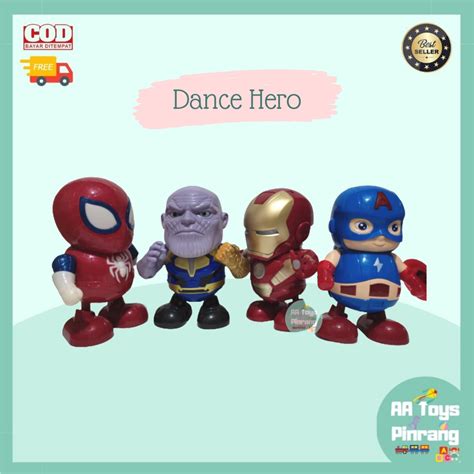 Jual MAINAN DANCE HERO CAPTAIN AMERICA KAPTEN AMERIKA ROBOT JOGET