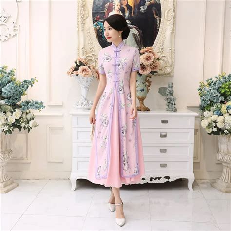 Shanghai Story Vietnam Aodai Chinese Traditional Clothing For Woman