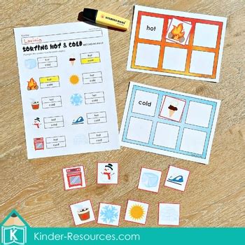 Hot And Cold Sorting Activity Fire Safety By Lavinia Pop TPT