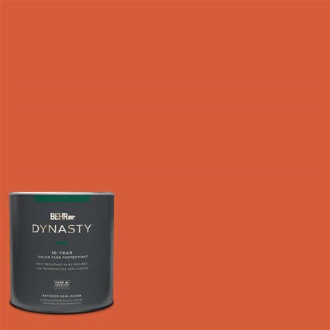 BEHR DYNASTY 1 Qt S G 220 Sweet Mandarin Semi Gloss Exterior Stain