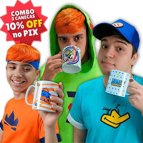 Kit Canecas Livrão Família Arqueira Robin Hood Beto Gamer E Hey Davi