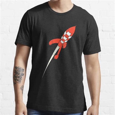 Rocket Tintin T Shirt For Sale By Joeconger Redbubble Tintin T