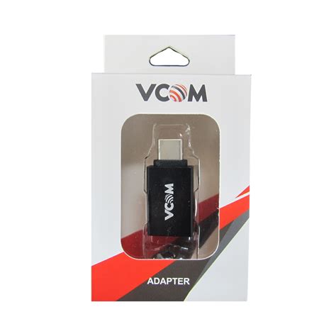 VCOM USB 3.0 A (F) to USB 3.1 C (M) Black Retail Packaged Converter ...