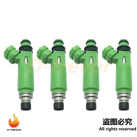 4pcs OEM 195500 3170 Fuel Injector Nozzle For 1998 2003 Mitsubishi