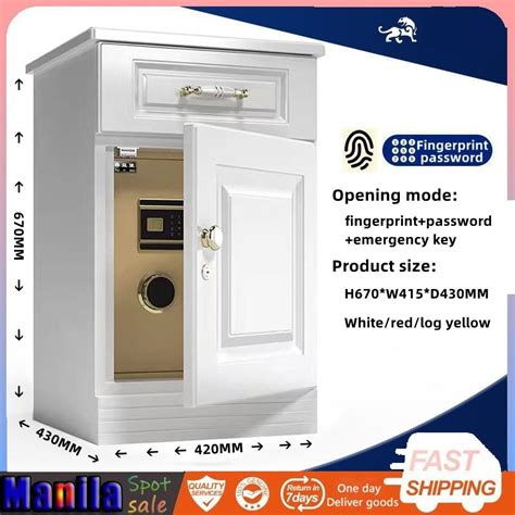 Luxury Invisible Bedside Table Safefingerprint Digital Safe 2024