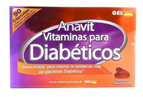 Vitaminas Para Diabeticos Anavit Gelpharma 90 Cap Envio Full Healthy Shop