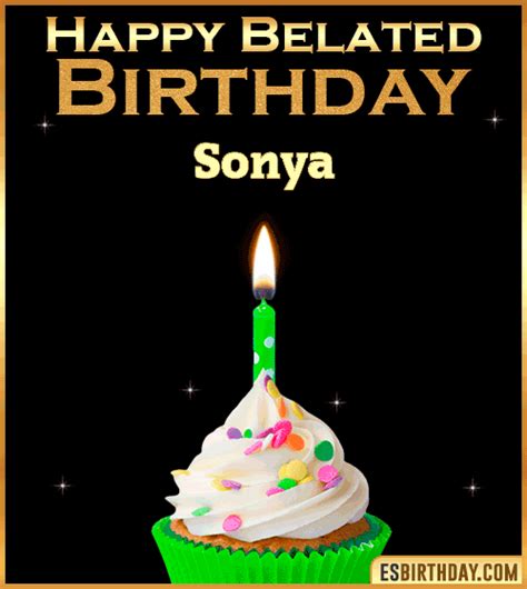 Happy Birthday Sonya  🎂 Images Animated Wishes【28 S】