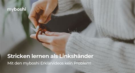 Stricken lernen als Linkshänder Grundlagen und Videos