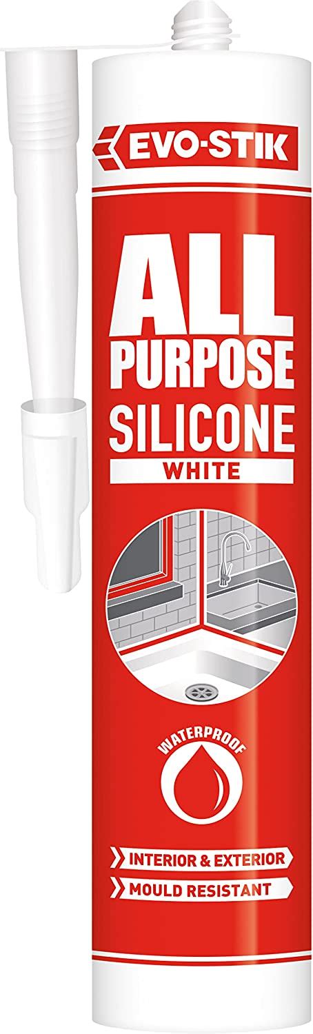 EVO STIK All Purpose Silicone Sealant Flexible Suitable For A Host Of