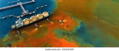 Oil Leak Ship Oil Spill Pollution Stock Photo 2362524509 | Shutterstock