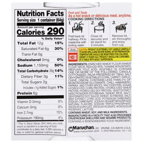 Maruchan Instant Lunch Hot Spicy Beef Flavor Ramen Noodle Soup Oz Ralphs