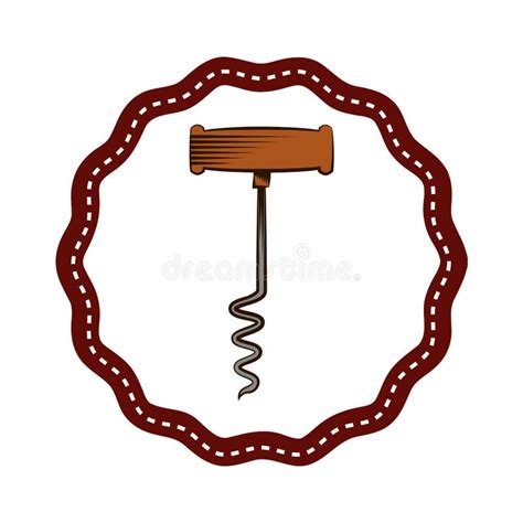 Corkscrew Wine Isolated Icon Stock Vector Illustration Of Equipment