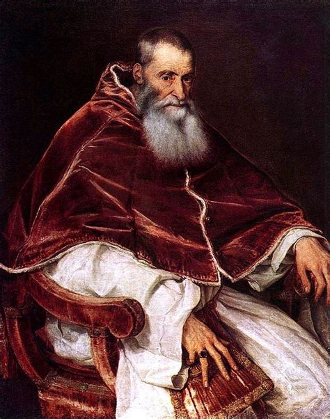 Retrato Do Papa Paulo Iii By Ticiano Nome Alessandro Farnese