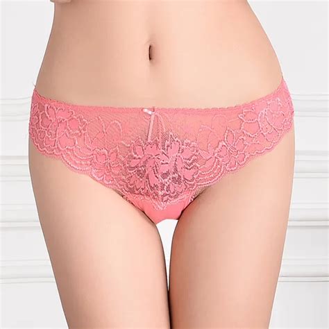 Aliexpress Buy New Sheer Laced Panties Lace Trim Boyleg