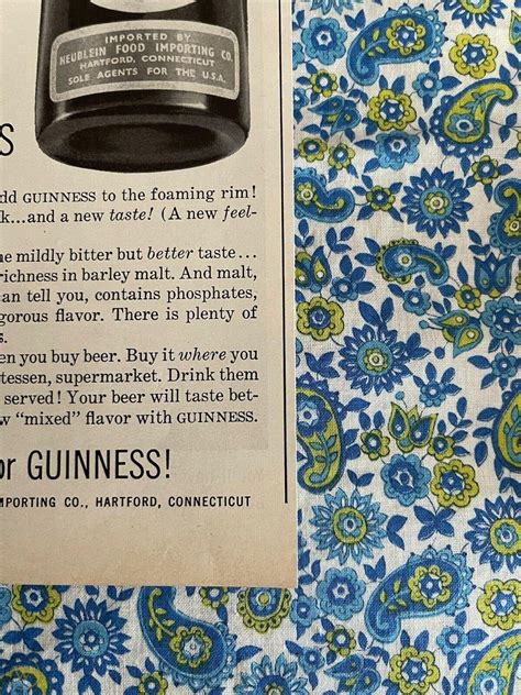 Vintage 1959 Guinness Beer Print Ad | #3918345080